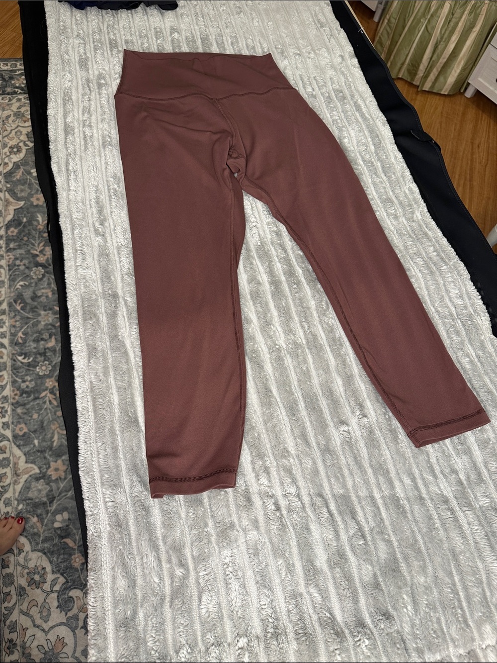 CRZ YOGA High-Waist Burgundy Leggings